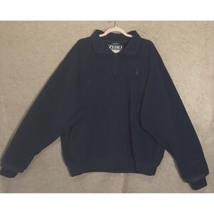 Zero Restriction Windstopper Comfort Suede Jacket Mens XL Blue Pockets LOGO